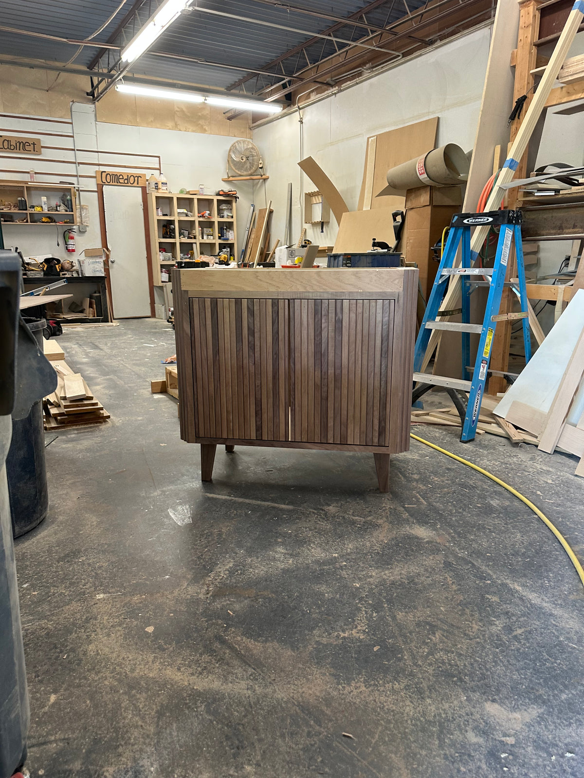 Walnut 36" Bath Sink Cabinet